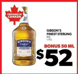 Real Canadian Liquorstore GIBSON'S FINEST STERLING offer