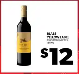 Real Canadian Liquorstore Blass Yellow Label offer