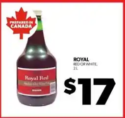 Real Canadian Liquorstore Royal Red or White offer