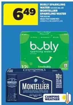 Real Canadian Superstore Bubly Sparkling Water or Montellier Sparkling Water offer