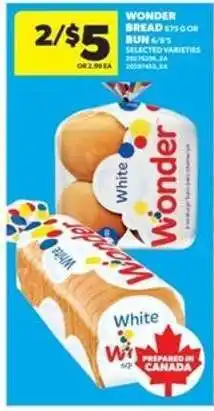 Real Canadian Superstore Wonder Bread or Bun offer