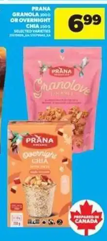Real Canadian Superstore Prana Granola or Overnight Chia offer