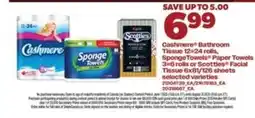 Real Canadian Superstore Cashmere Bathroom Tissue, SpongeTowels Paper Towels, Scotties Facial Tissue offer