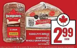 Food Basics Rudolph's Bread / Dempster's Whole Grain Bread offer