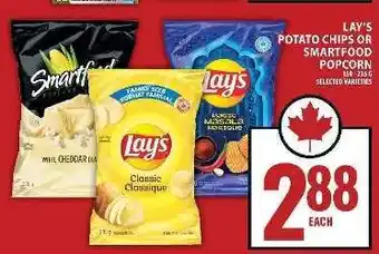 Food Basics LAY’S POTATO CHIPS OR SMARTFOOD POPCORN offer