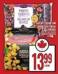 Food Basics Selection or Irresistible Frozen Fruit offer