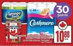 Food Basics Cashmere Bathroom Tissue, Sponge Towels Ultra, Scotties Facial Tissues offer