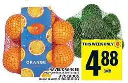 Food Basics Navel Oranges / Avocados offer