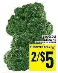 Food Basics BROCCOLI CROWNS offer