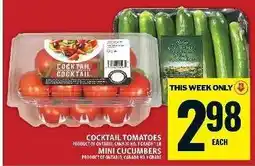 Food Basics Cocktail Tomatoes & Mini Cucumbers offer