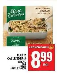 Food Basics MARIE CALLENDER’S MEAL offer