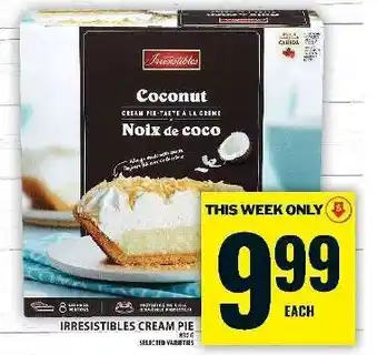 Food Basics Irresistibles Cream Pie offer