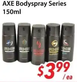 Bestco Food Mart Axe bodyspray series offer