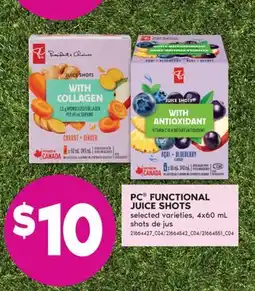 No Frills PC FUNCTIONAL JUICE SHOTS offer