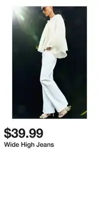 H&M Wide High Jeans offer