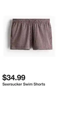 H&M Seersucker Swim Shorts offer