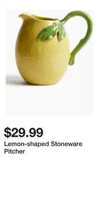 H&M Lemon-shaped Stoneware Pitcher offer