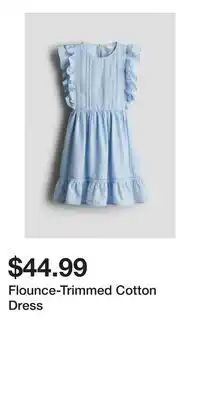 H&M Flounce-Trimmed Cotton Dress offer