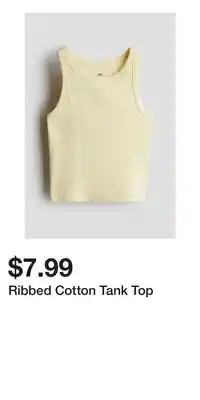 H&M Ribbed Cotton Tank Top offer