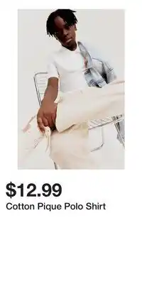 H&M Cotton Pique Polo Shirt offer