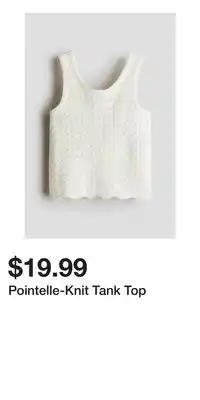 H&M Pointelle-Knit Tank Top offer