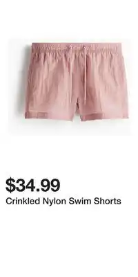 H&M Crinkled Nylon Swim Shorts offer