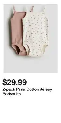 H&M 2-pack Pima Cotton Jersey Bodysuits offer