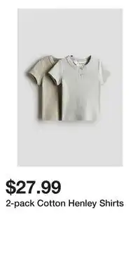 H&M 2-pack Cotton Henley Shirts offer