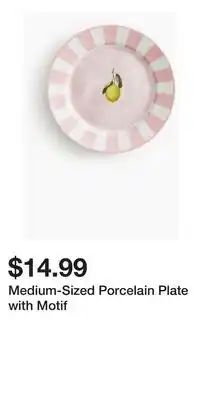 H&M Medium-Sized Porcelain Plate with Motif offer