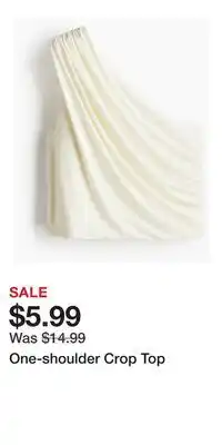 H&M One-shoulder Crop Top offer