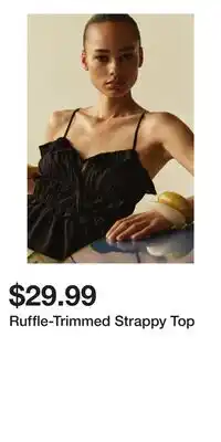 H&M Ruffle-Trimmed Strappy Top offer