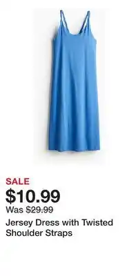 H&M Jersey Dress with Twisted Shoulder Straps offer