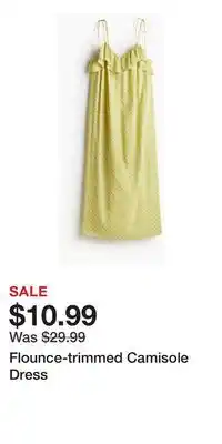 H&M Flounce-trimmed Camisole Dress offer