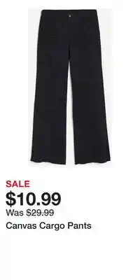 H&M Canvas Cargo Pants offer