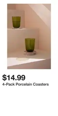 H&M 4-Pack Porcelain Coasters offer