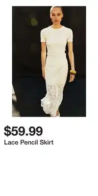 H&M Lace Pencil Skirt offer