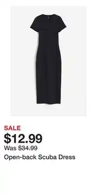 H&M Open-back Scuba Dress offer