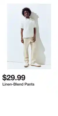 H&M Linen-Blend Pants offer