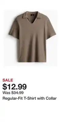 H&M Regular-Fit T-Shirt with Collar offer