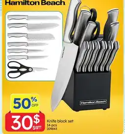Rossy HAMILTON BEACH Knife block set offer