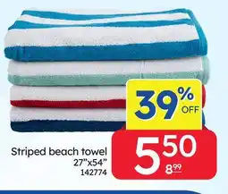 Rossy Striped beach towel offer