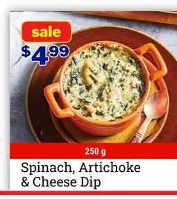 M & M Food Market Spinach, Artichoke & Cheese Dip offer