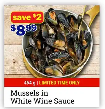 M & M Food Market Mussels in White Wine Sauce offer