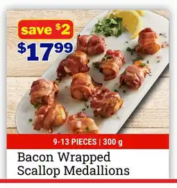 M & M Food Market Bacon Wrapped Scallop Medallions offer