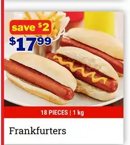 M & M Food Market Frankfurters offer