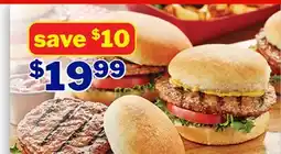 M & M Food Market Fully Cooked Tasty Burgers­ † offer