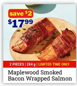 M & M Food Market Maplewood Smoked Bacon Wrapped Salmon offer