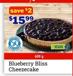 M & M Food Market Blueberry Bliss Cheezecake offer