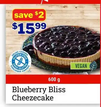 M & M Food Market Blueberry Bliss Cheezecake offer