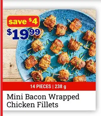 M & M Food Market Mini Bacon Wrapped Chicken Fillets offer